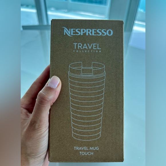 NWT Nespresso Touch Travel Mug - Silver - Picture 8 of 10